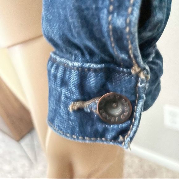 Lucky Brand Pixie Denim Cropped Jean Jacket Small - Picture 5 of 12